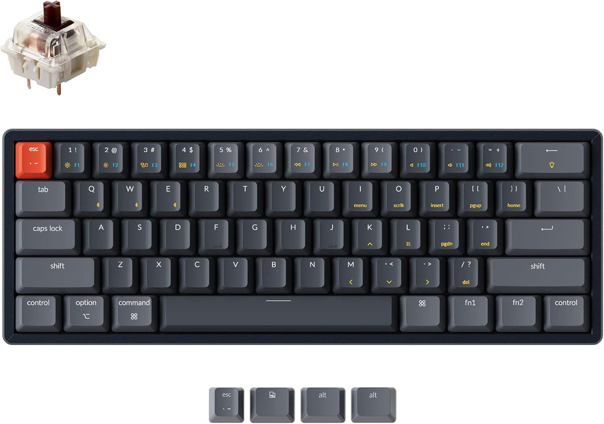60% Layout RGB Hot-Swappable Wireless Mechanical Keyboard R651