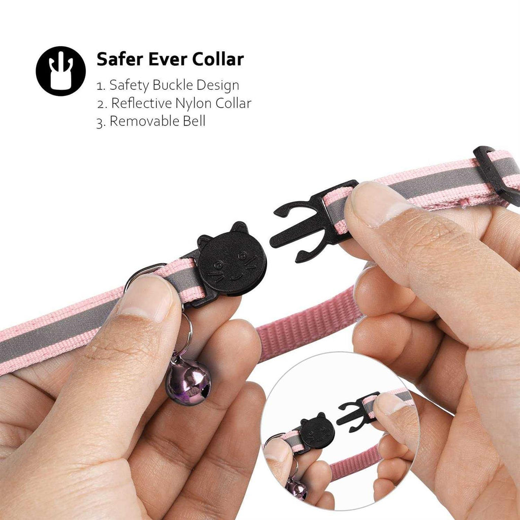 Breakaway Reflective Cat Collar with Air Tag Case M71899