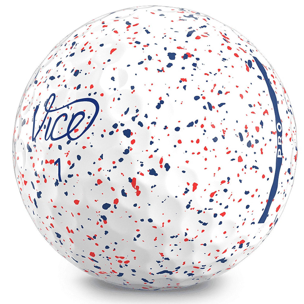 Pro Red & Blue Drip Golf Balls - 1 Dozen B7158