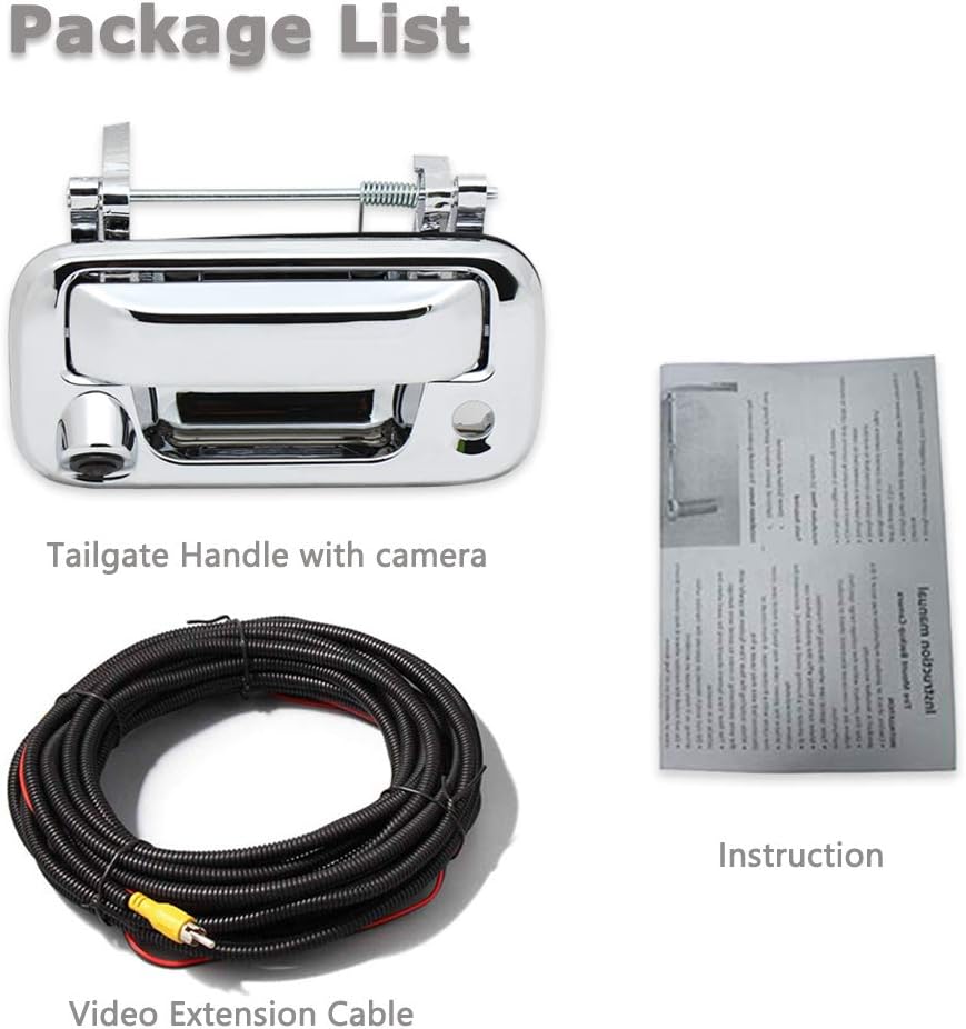 Tailgate Handle Backup Rear View Reverse Camera N565