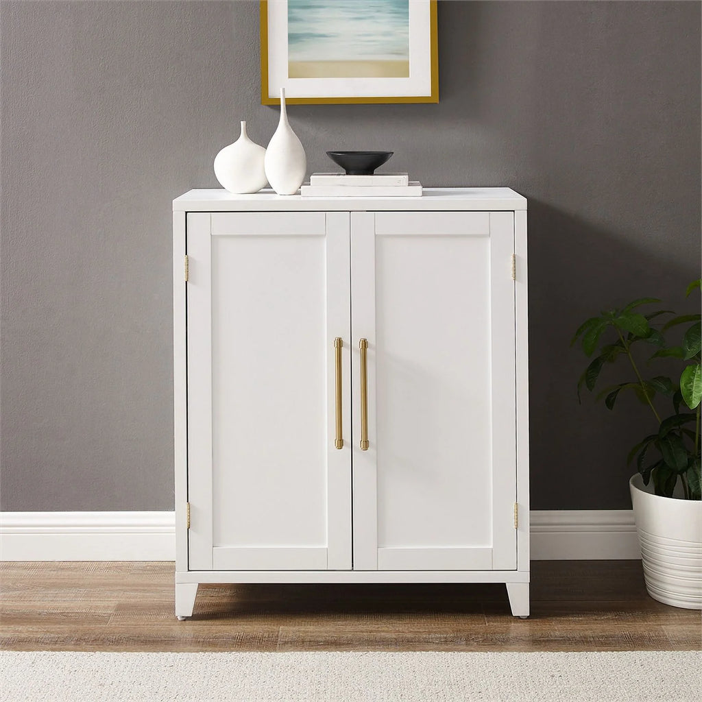 White Stackable Wood Kitchen Pantry Storage Cabinet R900