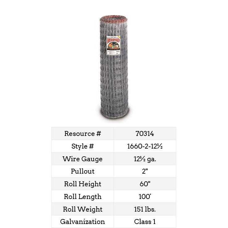 Non-Climb Horse Fence 60 in. x 100 ft Z41423