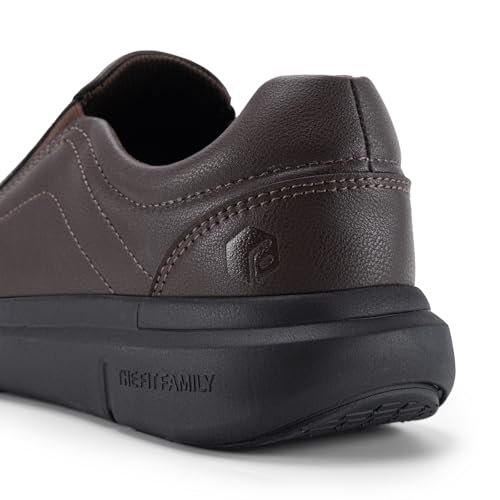 Black Leather Slip On Loafers T840277