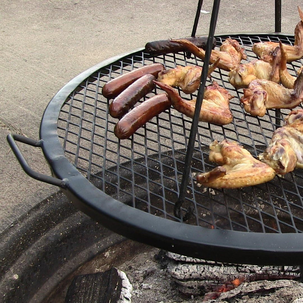 Round Heavy-Duty Steel Fire Pit Cooking Grate D60939