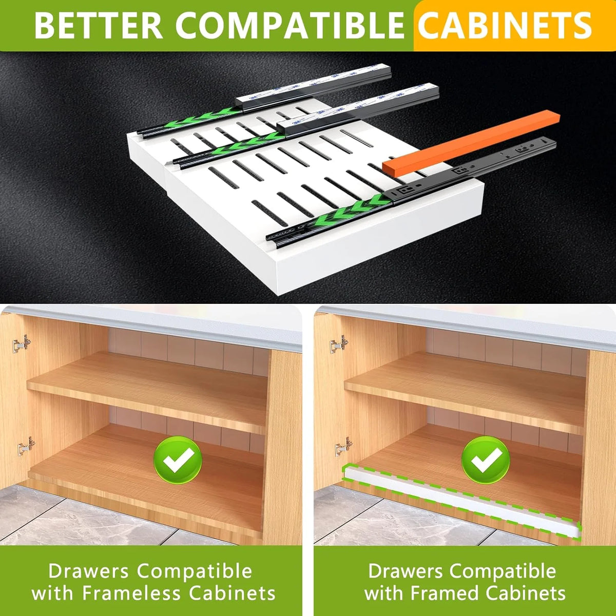 2 Pack Expandable Pull Out Cabinet Organizer 21Deep B6680