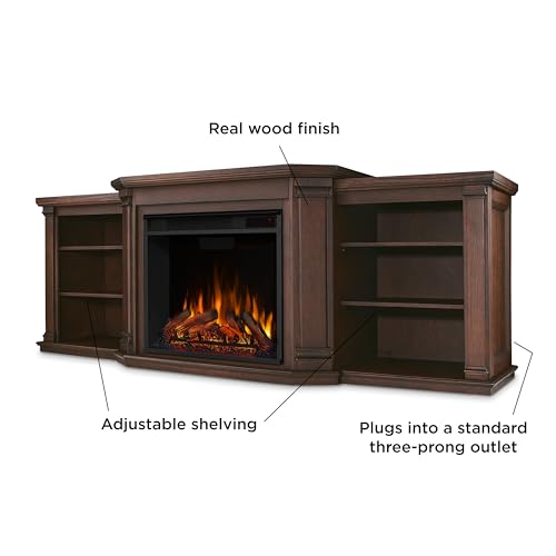 74" Electric Fireplace TV Stand with Adjustable Shelves and Storage, Remote Control, Timer A869
