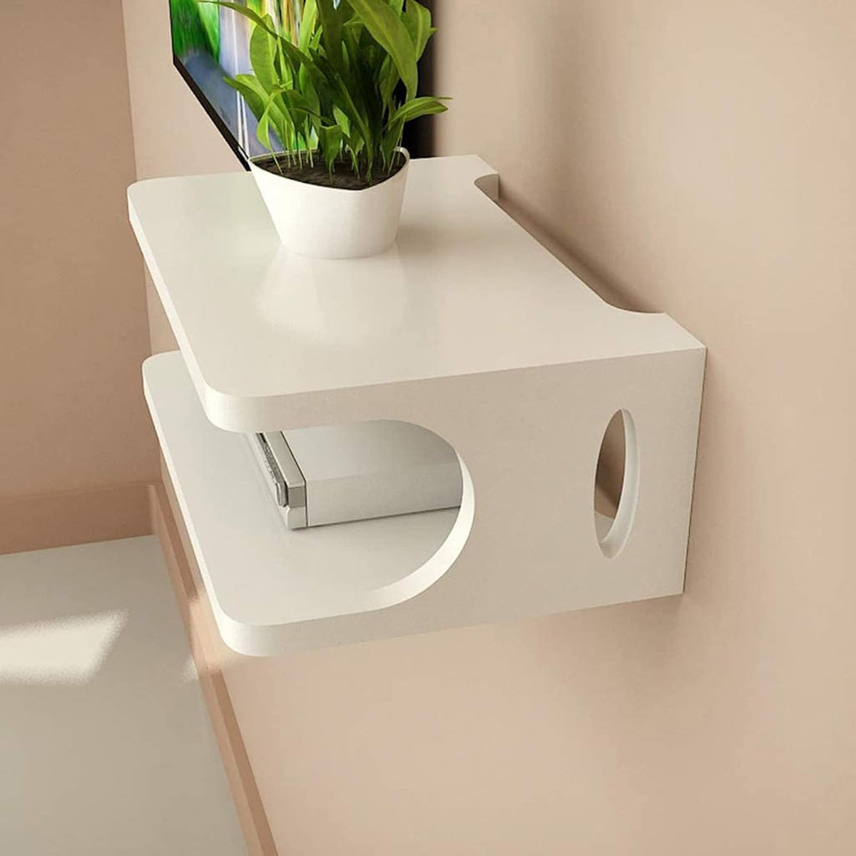 Black 170CM Wall Mounted Media Console N786903