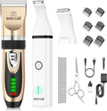 Low Noise Cordless Dog Clippers and Paw Trimmer Kit N53084