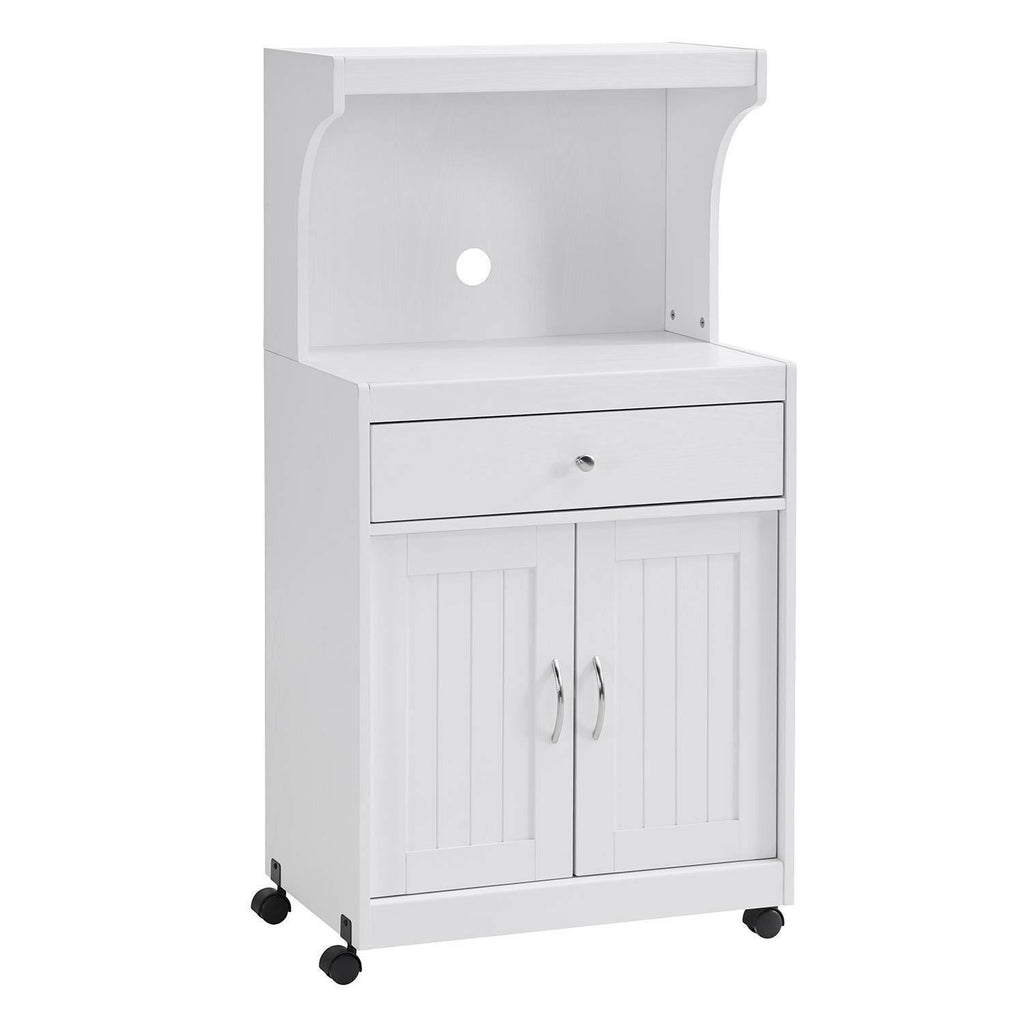 White Microwave Cart F838073