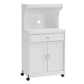 White Microwave Cart F838073