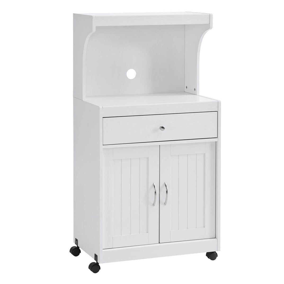 White Microwave Cart F838073