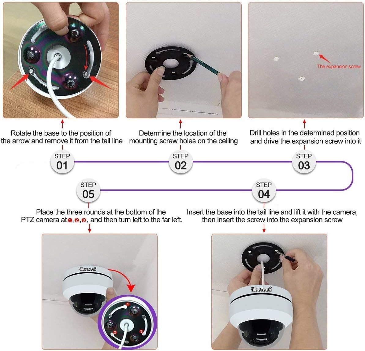 5MP PTZ POE Outdoor IP Dome Camera with 5X Optical Zoom W853