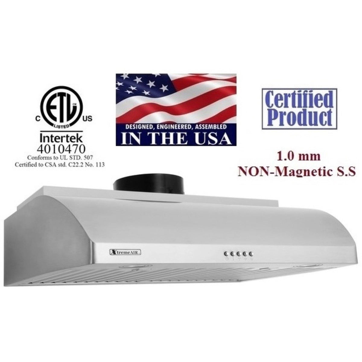 36x22 900 CFM Ducted Under Cabinet Range Hood F928851