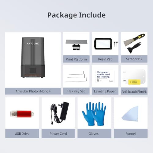 Resin 3D Printer with 7'' 10K Mono LCD Screen X8161
