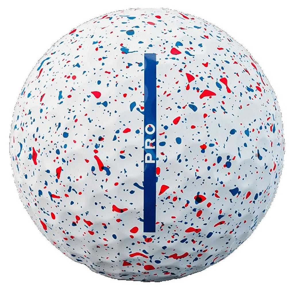 Pro Red & Blue Drip Golf Balls - 1 Dozen B7158