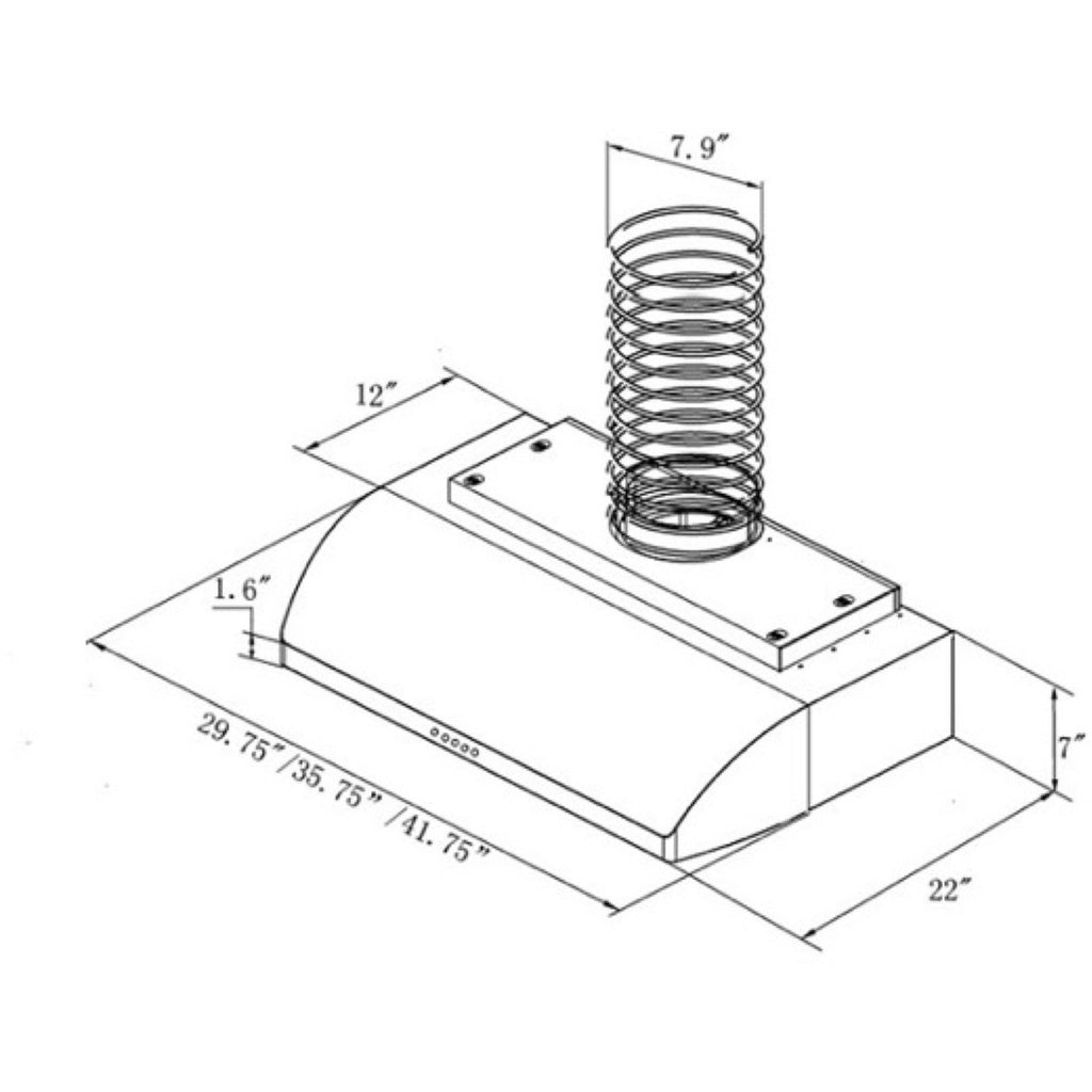 36x22 900 CFM Ducted Under Cabinet Range Hood F928851