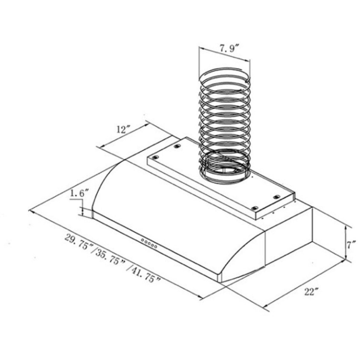 36x22 900 CFM Ducted Under Cabinet Range Hood F928851