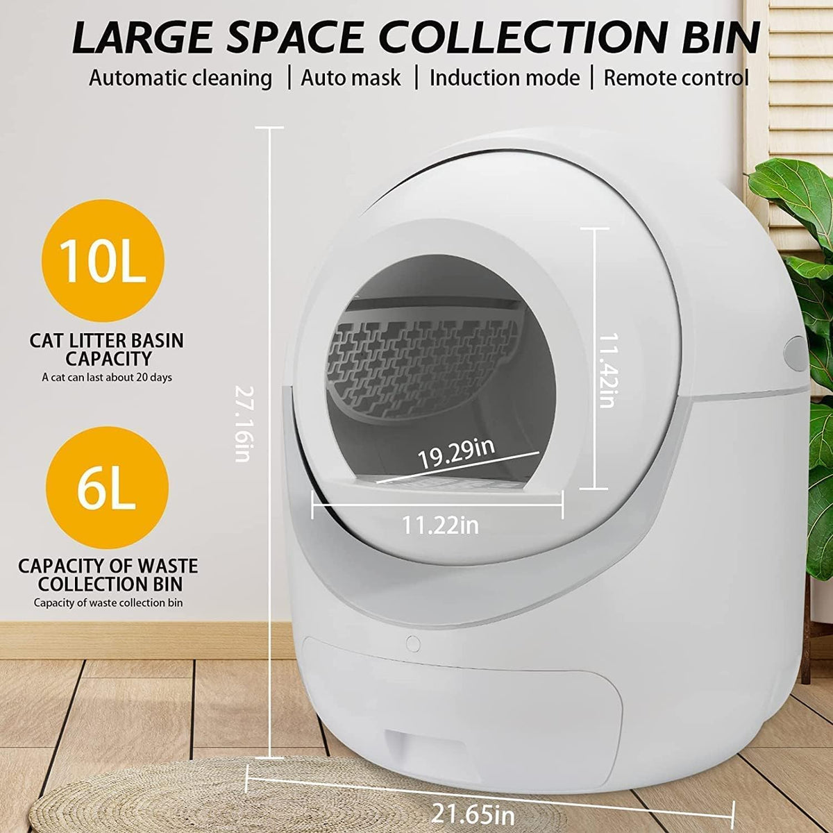 Large Automatic Cat Litter Box J481311