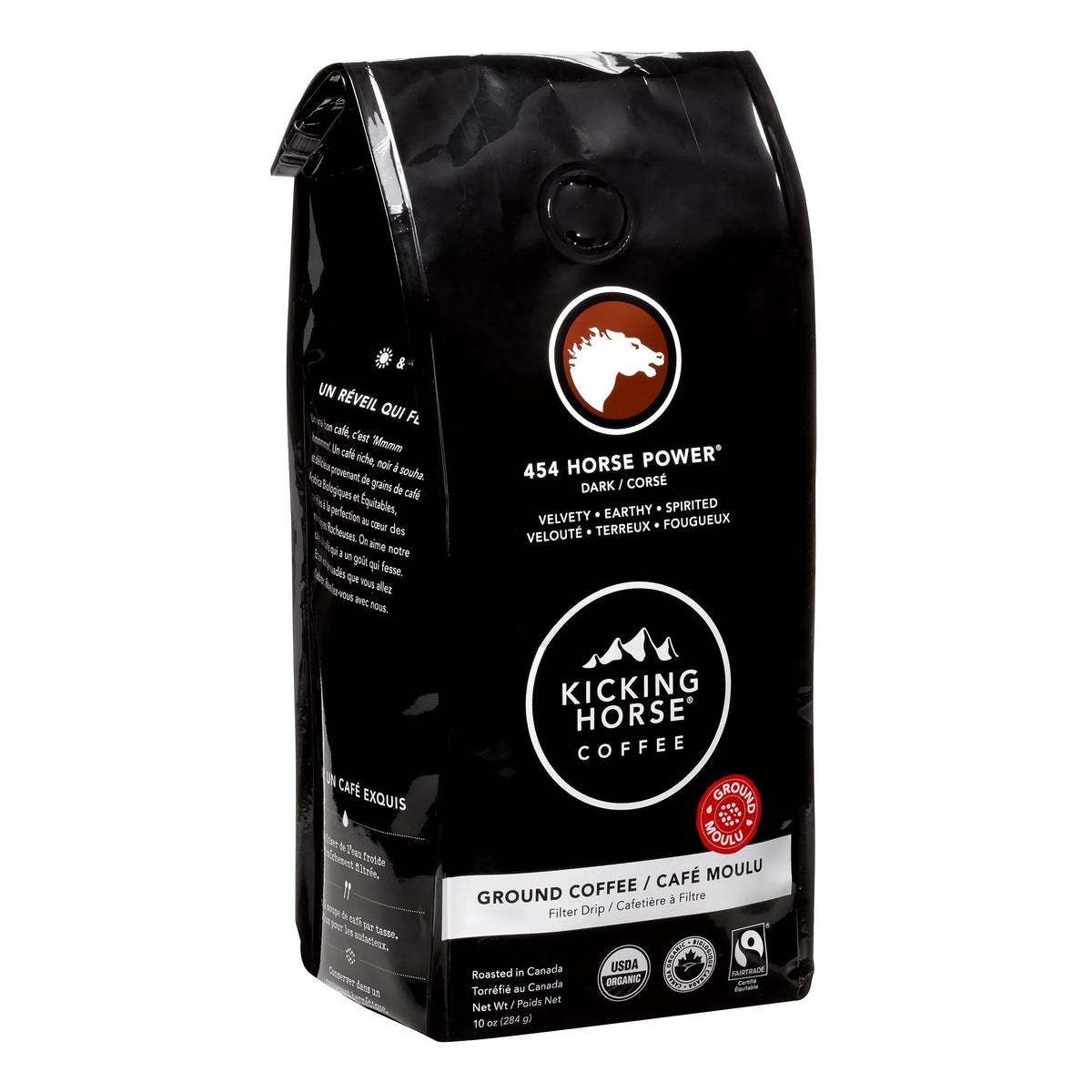 Dark Roast Ground Coffee, 10 oz Q78931