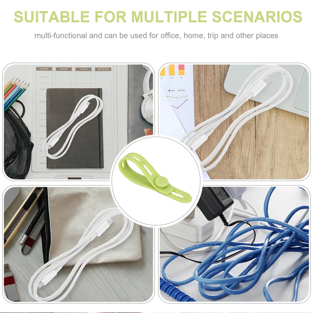20 Pcs Silicone Cable Manager S6160