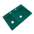 Drop-In Acrylic Double Bowl Kitchen Sink in Verde Y23111