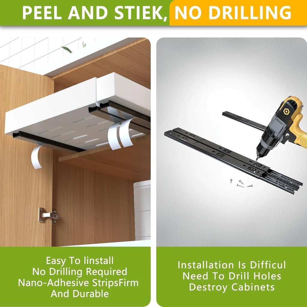 2 Pack Expandable Pull Out Cabinet Organizer 21Deep B6680