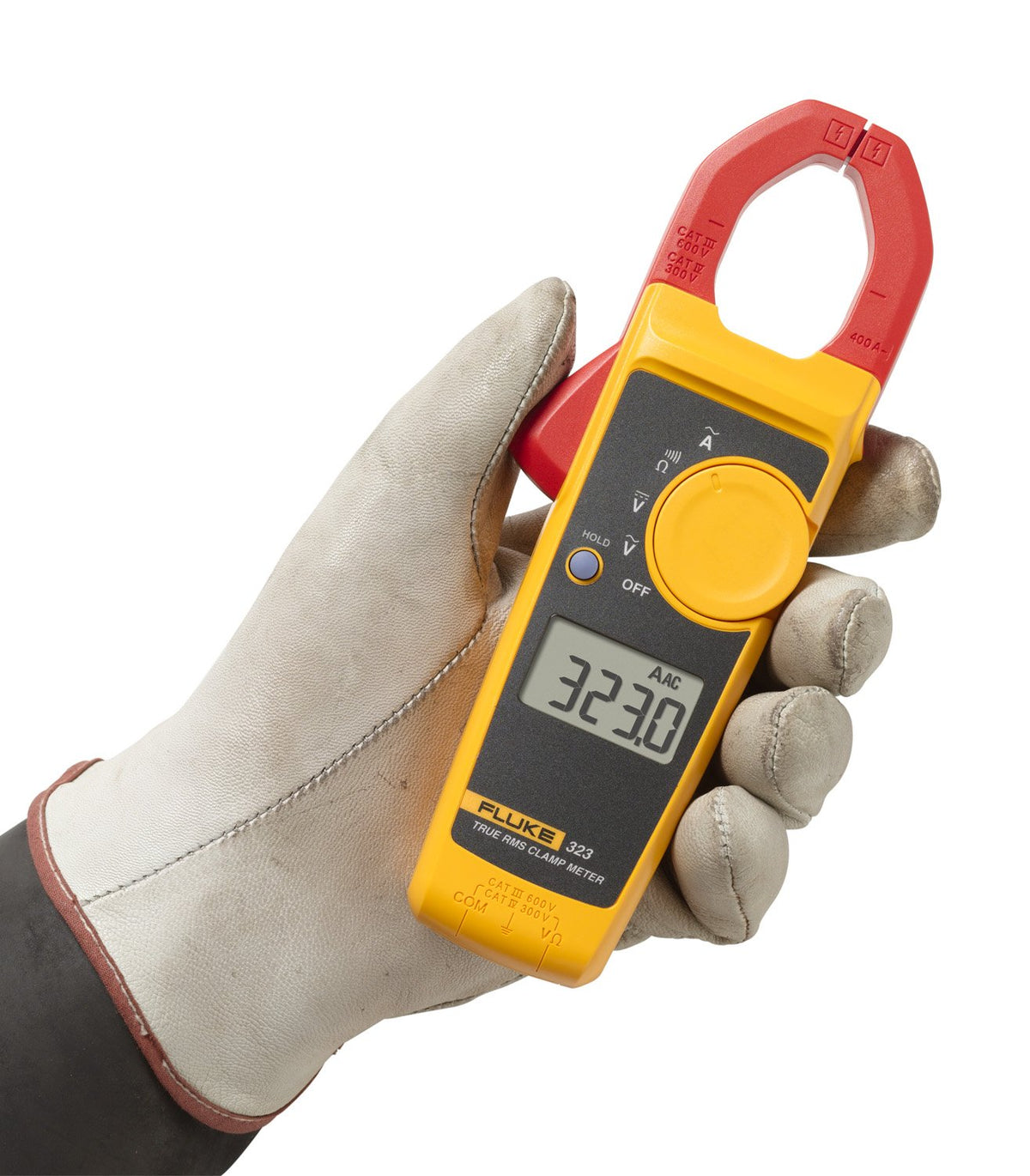 Clamp Meter, Measures AC Current to 400 A, AC/DC Voltage to 600 V, Resistance and Continuity, with Soft Carrying Case I201846