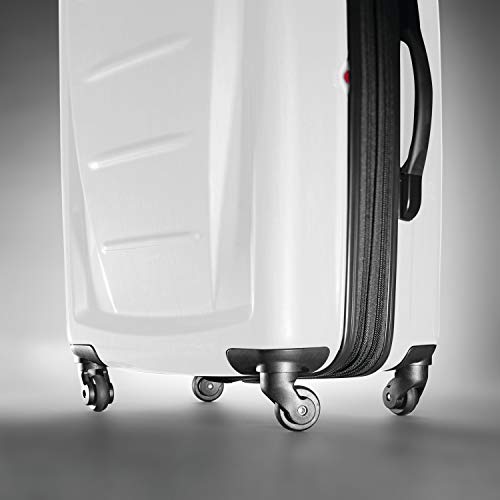 Brushed Anthracite Hardside Expandable Luggage with Spinner Wheels, Checked-Large 28-Inch U460009