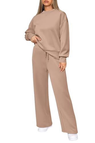 2 Piece Long Sleeve Pullover Tops And Long Pants Lounge Sets L933
