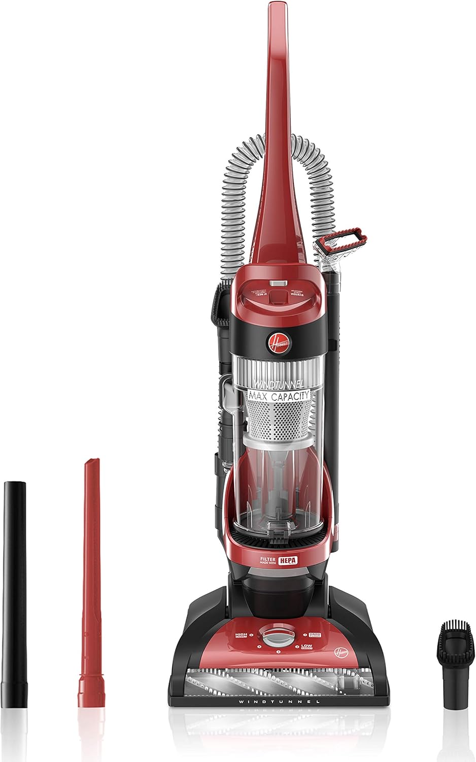 Red Upright Vacuum Cleaner with HEPA Media Filtration J67013