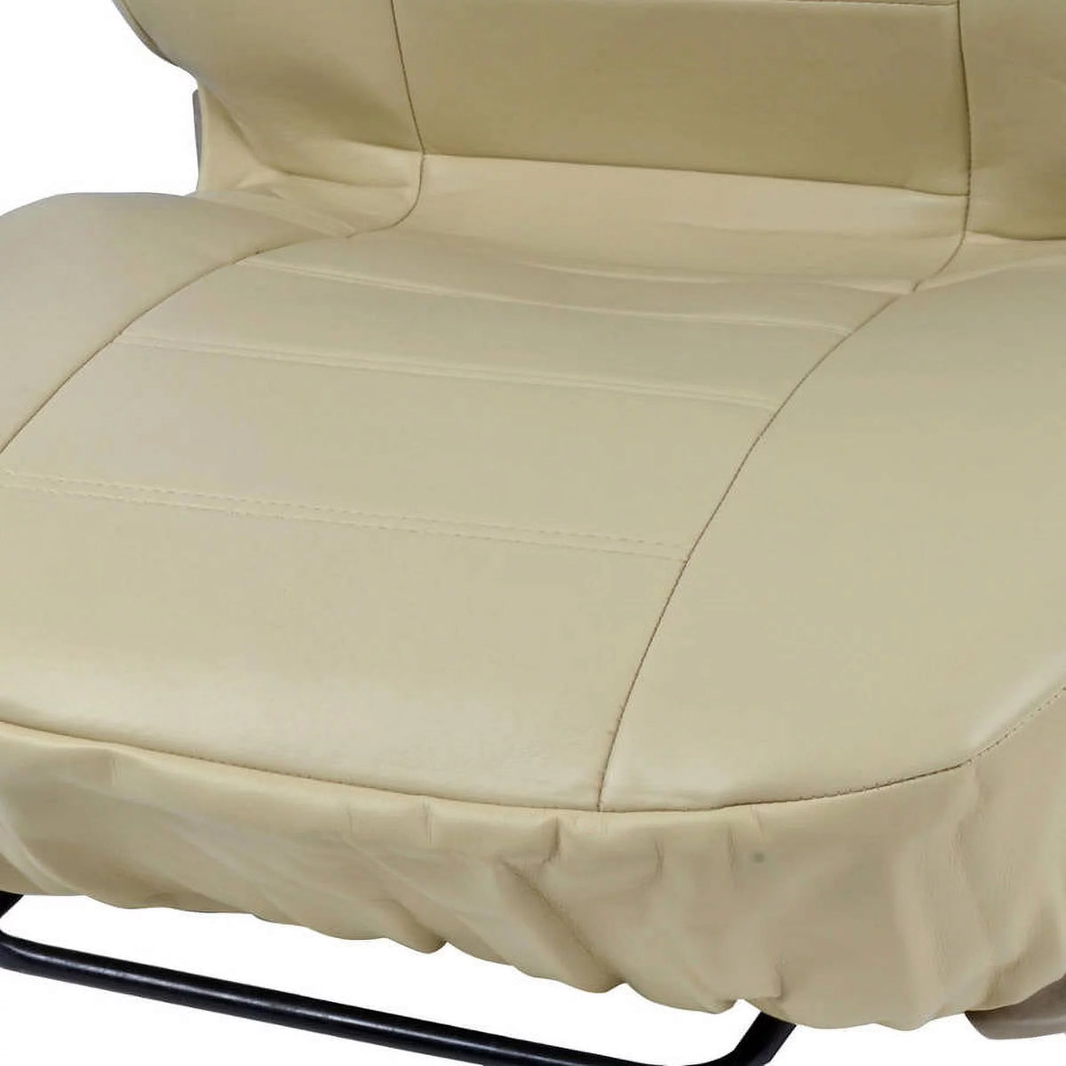 Black Beige Gray 3 Rows PU Leather Seat Covers Q143494