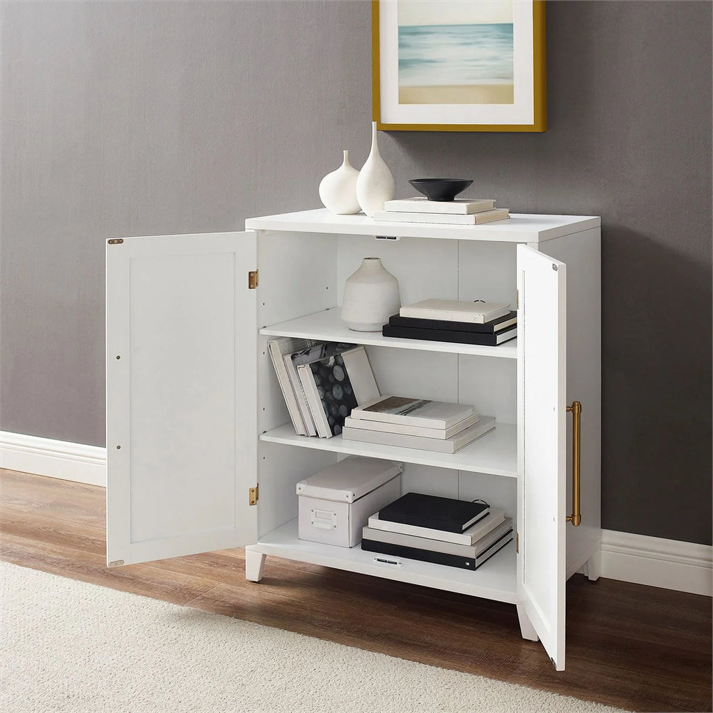 White Stackable Wood Kitchen Pantry Storage Cabinet R900