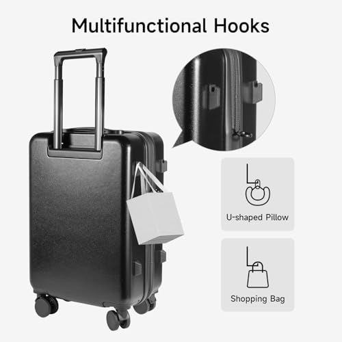 20 Inch Expandable Softside Suitcase with USB Port & TSA Lock Y393963