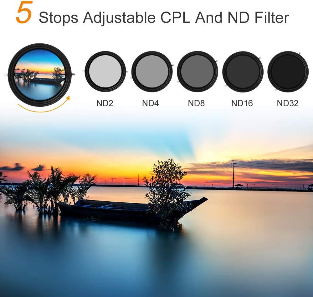 77mm Variable ND and CPL Filter 2 in 1 G622154