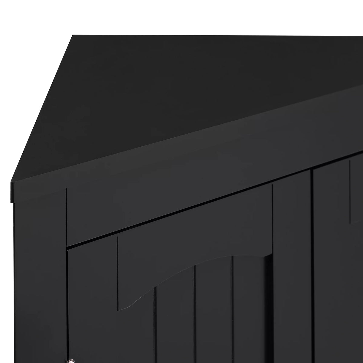 Free Standing Corner Storage Cabinet with Doors and Shelves K617845