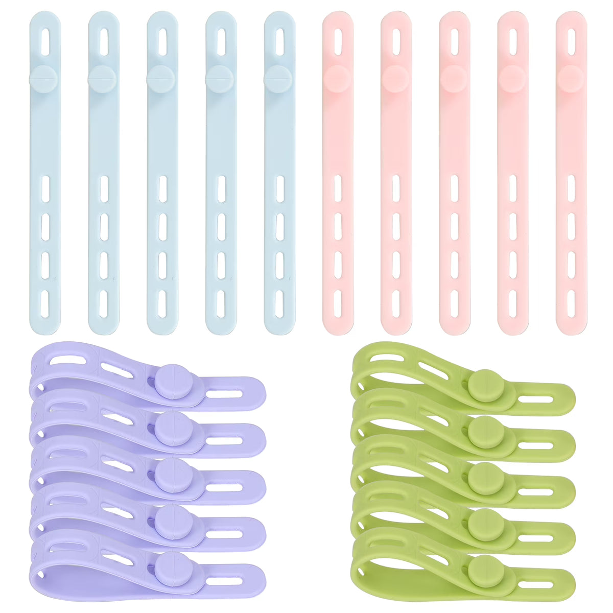 20 Pcs Silicone Cable Manager S6160