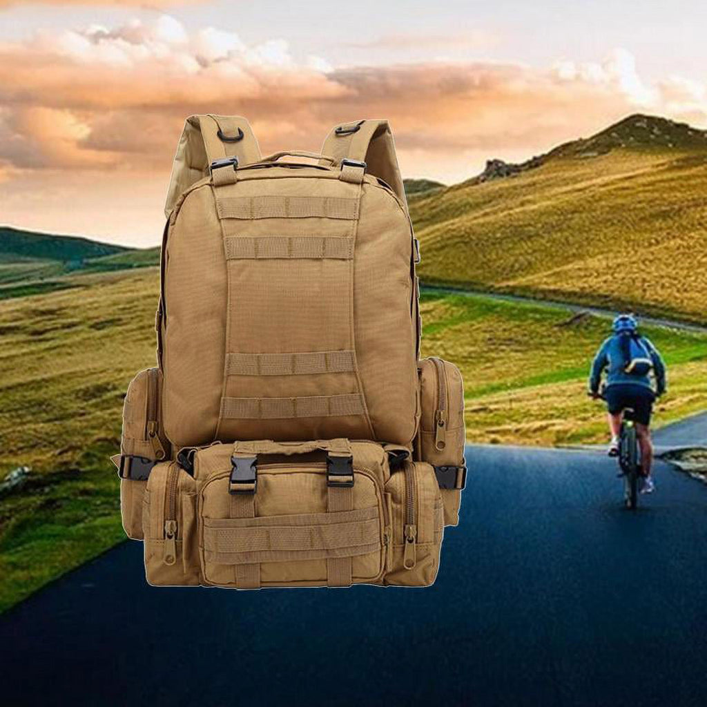 Khaki 55L Travel Backpack U681221