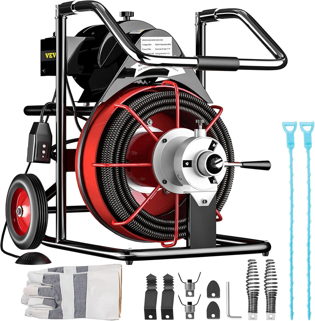 50 Ft x 1/2 Inch Portable Electric Drain Auger Cleaner O457963