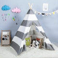 Gray Cotton Canvas Teepee Tent with Carrying Bag N321143