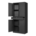 Metal Garage Storage Cabinet with Locking Doors and Adjustable Shelves, 1 Drawer - 71" Steel Locking Cabinet E871
