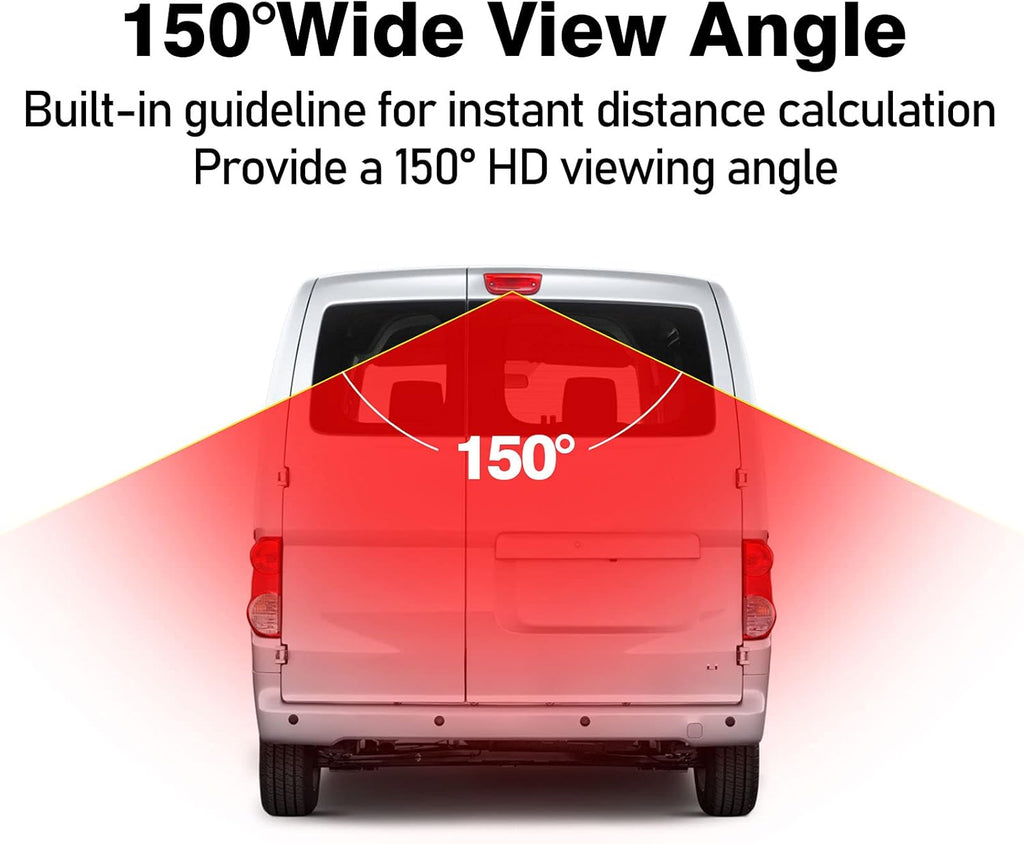 Backup Camera Replacement for Nissan NV 200 and Chevy City Express Vans Pack of 2 O18354