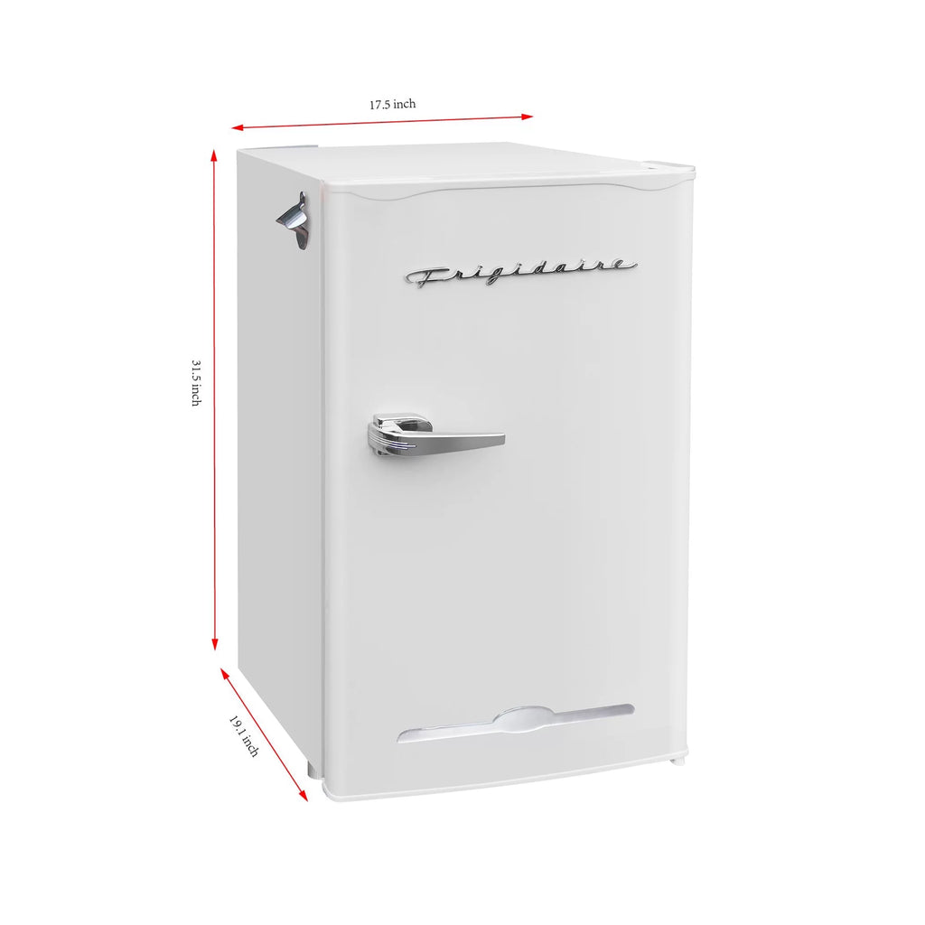3.2 Cu Ft Retro Mini Fridge White B74734