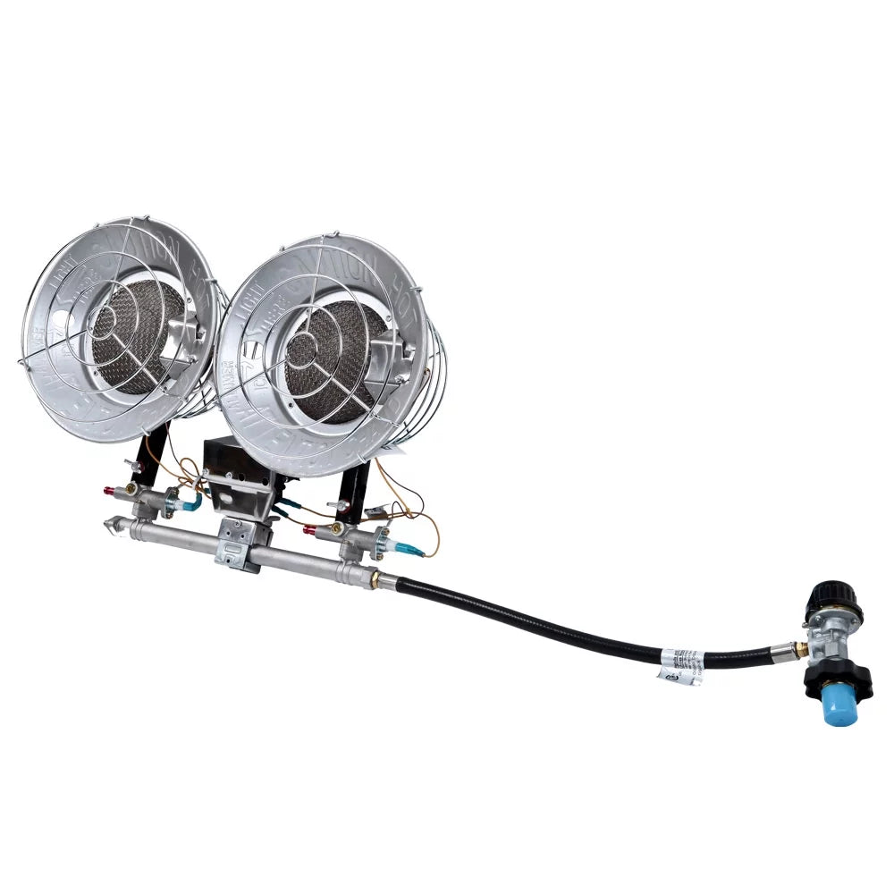 32000 BTU LP Double Head Tank Top Heater S70911