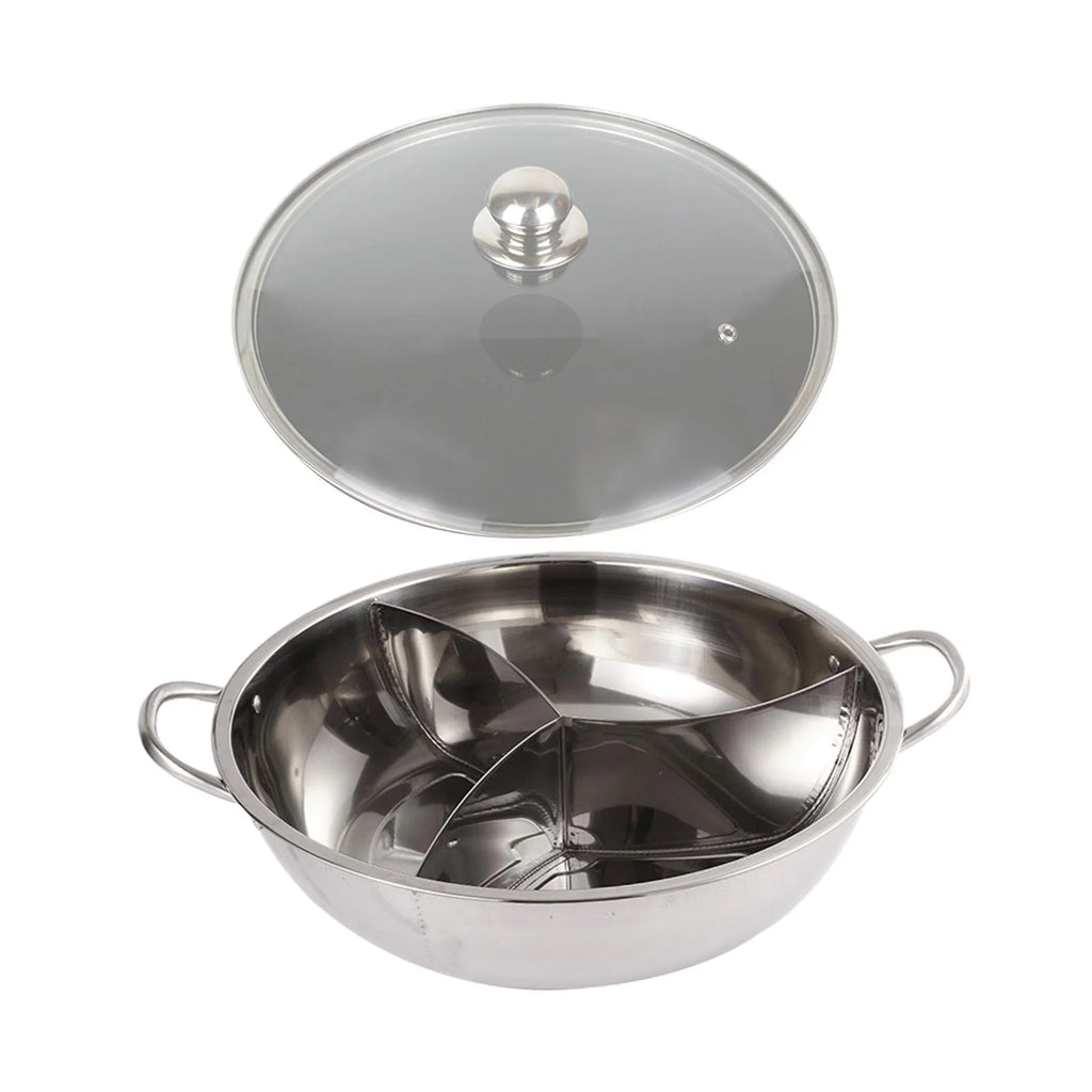 Three Sided Tabletop Hot Pot Cookware 31.2cm B325