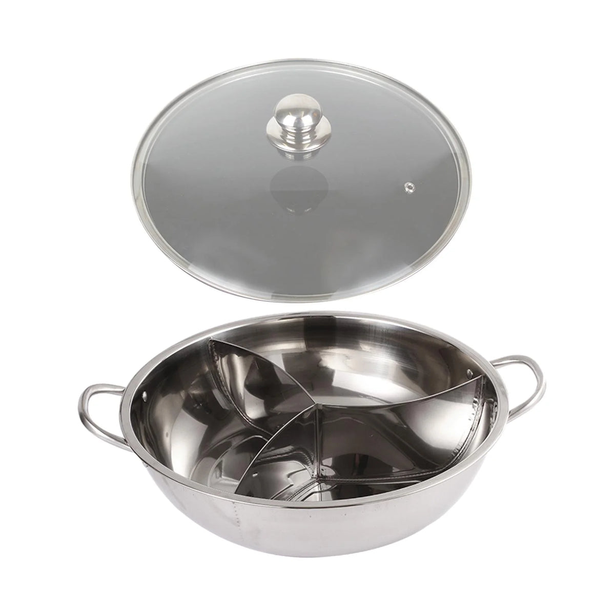Three Sided Tabletop Hot Pot Cookware 31.2cm B325