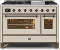 Antique White Dual Fuel Natural Gas Range E22830