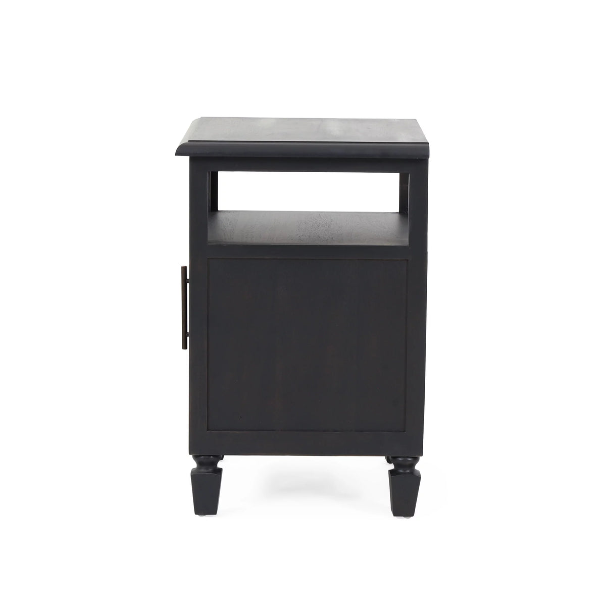 Acacia Wood and Cane Nightstand Z657795