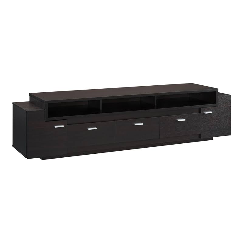84-Inch Wood TV Stand in Cappuccino Z9180