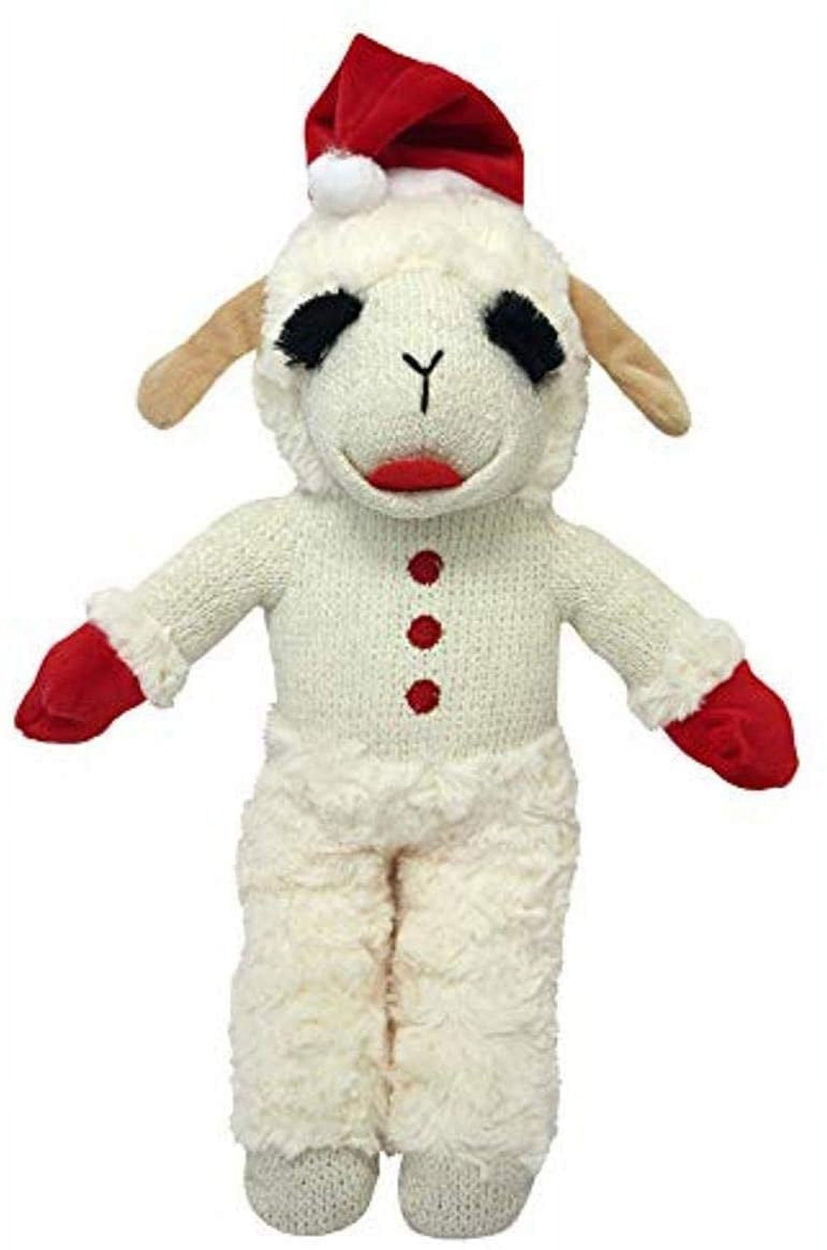 Holiday Standing Lamb Chop Plush Dog Toy S7813