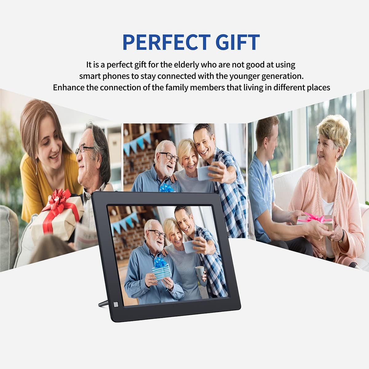 9Inch Digital Photo Frame with 1024 x 768 HD IPS Display Q98061